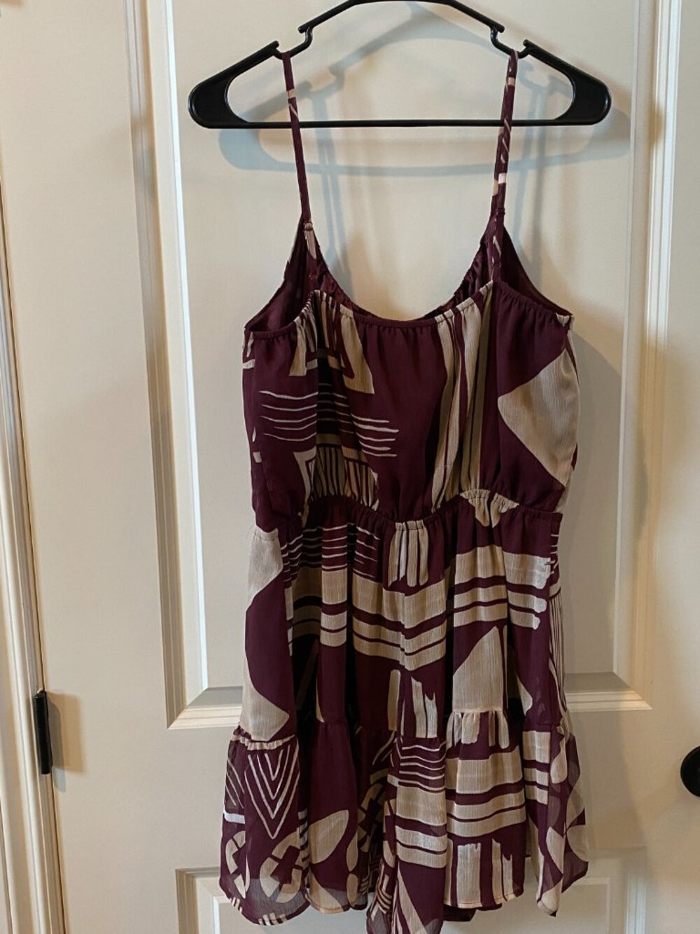 Express  Brown, White and Tan Print Romper Size M - Picture 7 of 11